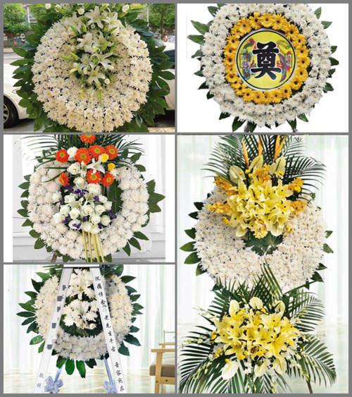 河北保定曲阳县晓林镇花圈速递